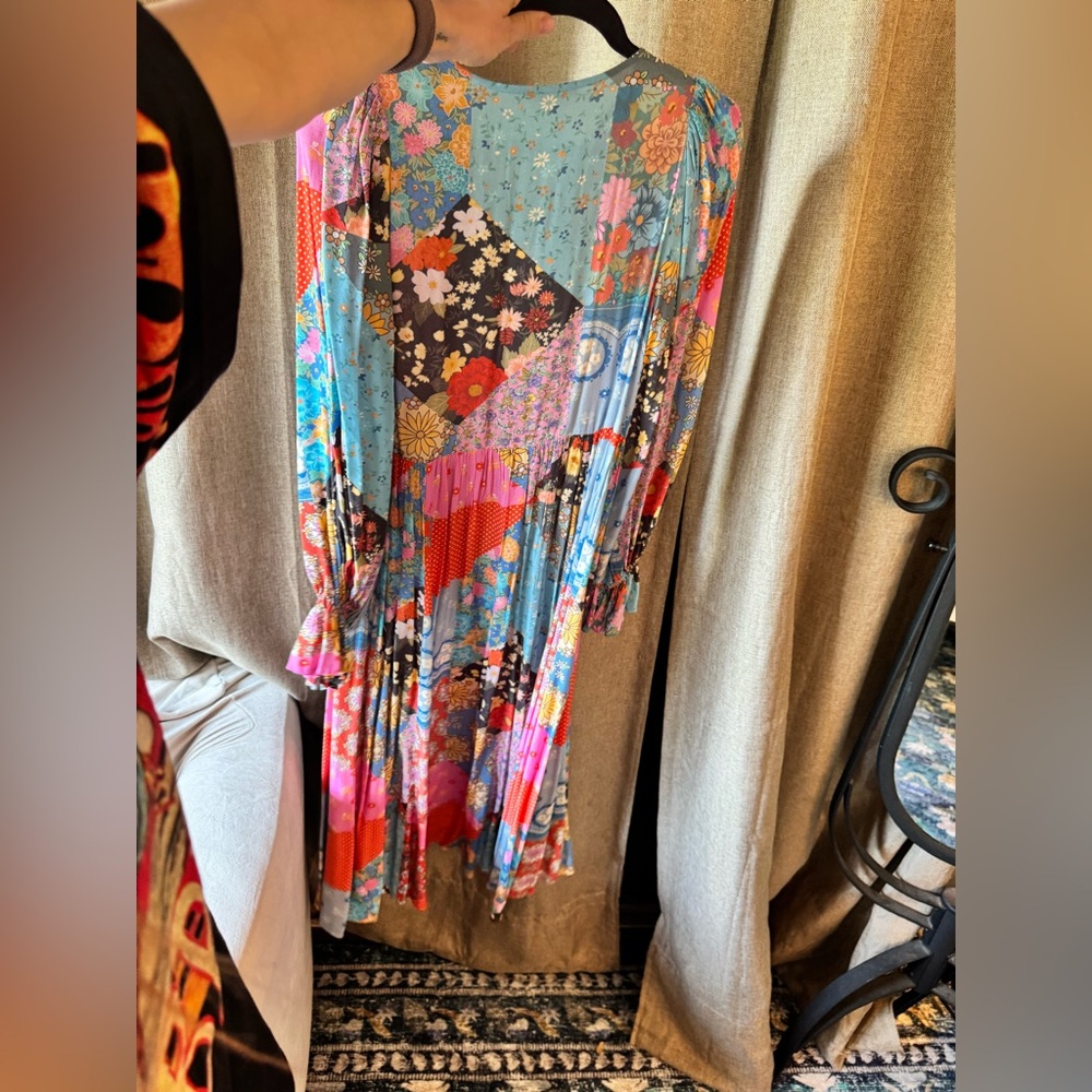 Like New Spell Cha Cha Vibrant Patchwork Maxi Dre… - image 8